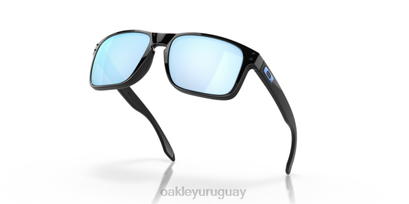 Oakley holbrook XT4H51 gafas Lentes polarizadas Prizm Deep Water, montura negra pulida.