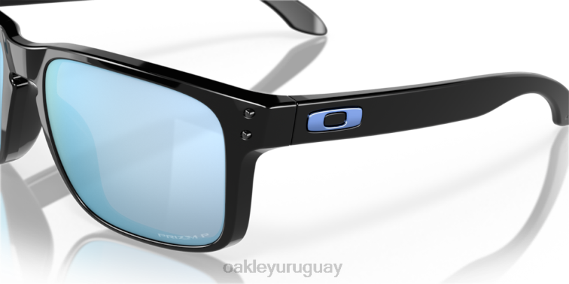 Oakley holbrook XT4H51 gafas Lentes polarizadas Prizm Deep Water, montura negra pulida.