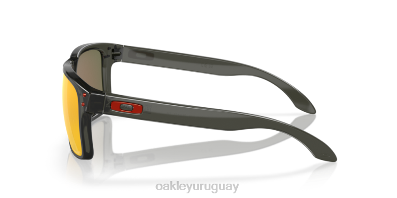 Oakley holbrook (ajuste de puente bajo) XT4H789 gafas Lentes prizm ruby, montura gris humo
