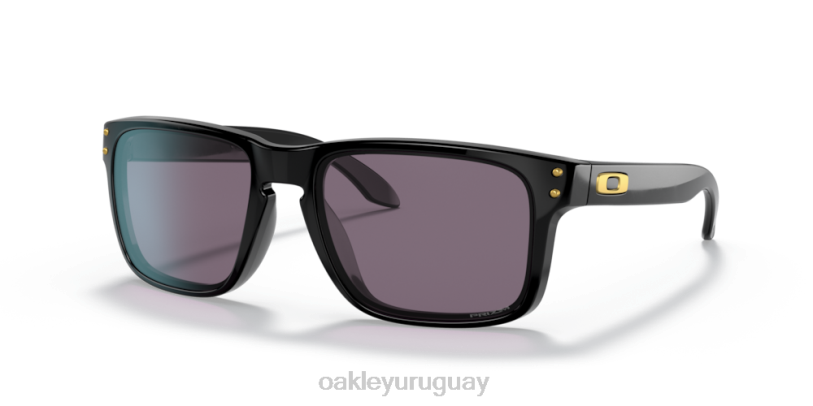 Oakley holbrook (ajuste de puente bajo) XT4H795 gafas lentes gris prizm, montura negra pulida