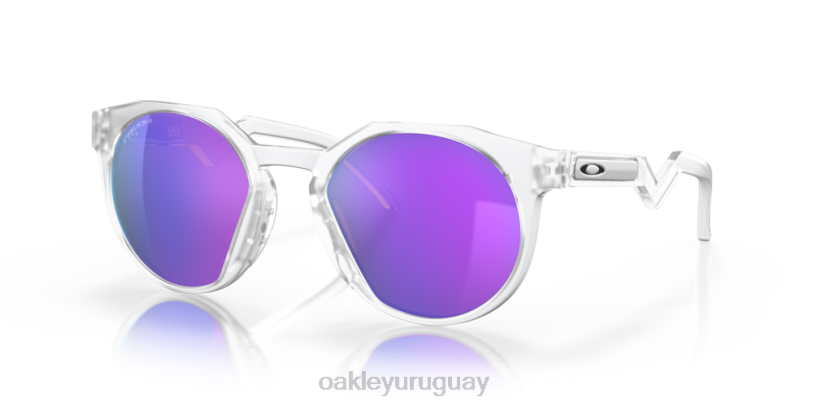 Oakley hstn (ajuste de puente bajo) XT4H1008 gafas lentes prizm violeta, montura transparente mate