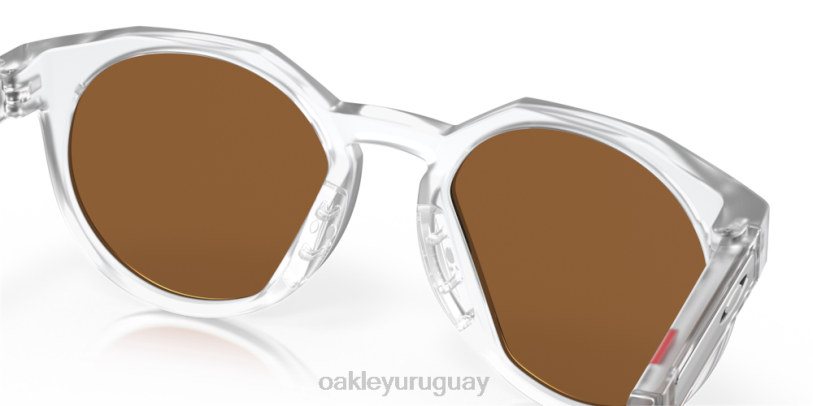 Oakley hstn (ajuste de puente bajo) XT4H1008 gafas lentes prizm violeta, montura transparente mate