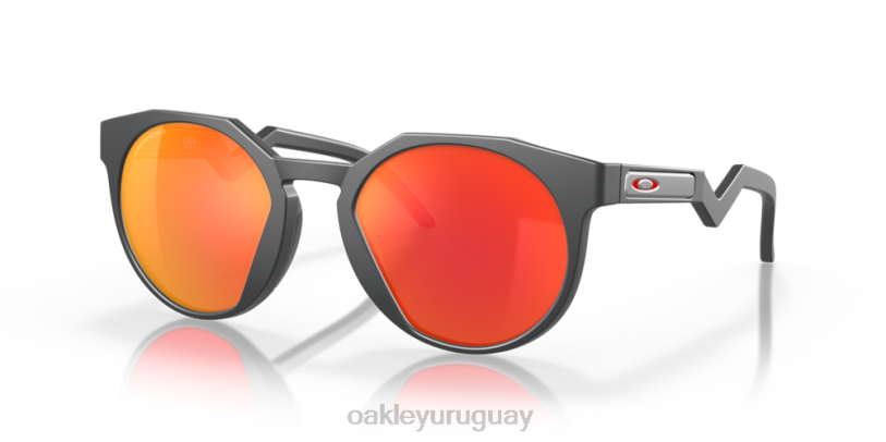 Oakley hstn (ajuste de puente bajo) XT4H1009 gafas Lentes Prizm Ruby, montura de carbono mate.