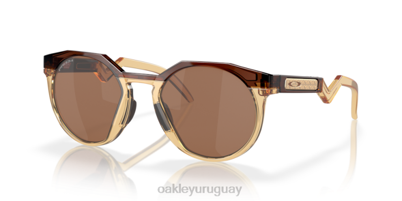 Oakley kylian mbappé firma serie hstn XT4H786 gafas Lentes Prizm de tungsteno, montura ámbar oscuro/curry claro.