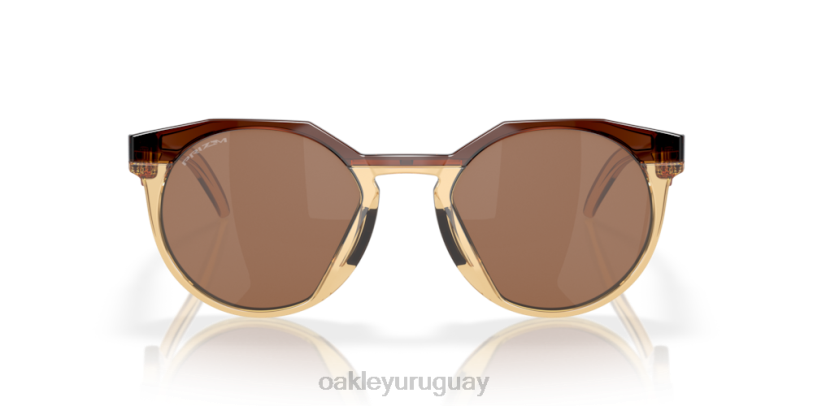 Oakley kylian mbappe serie firma hstn (ajuste de puente bajo) XT4H785 gafas Lentes Prizm de tungsteno, montura ámbar oscuro/curry claro.