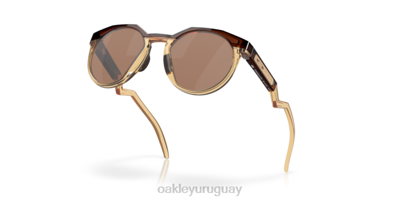 Oakley kylian mbappe serie firma hstn (ajuste de puente bajo) XT4H785 gafas Lentes Prizm de tungsteno, montura ámbar oscuro/curry claro.