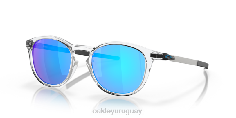 Oakley lanzador r XT4H411 gafas Lentes Prizm de zafiro, montura transparente pulida.