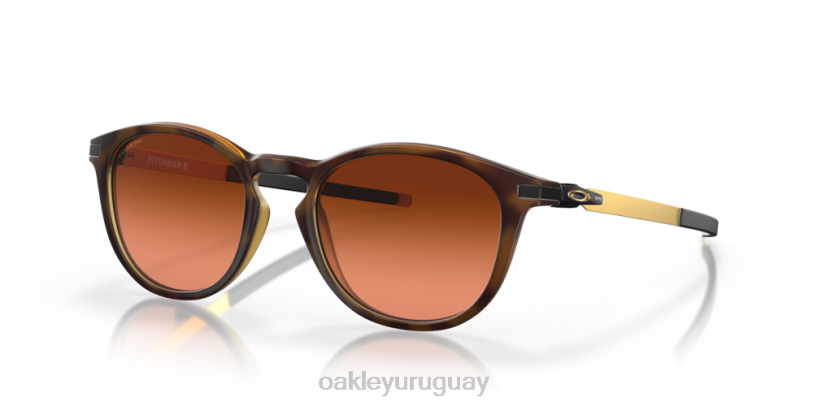 Oakley lanzador r XT4H413 gafas lentes prizm marrón degradado, montura carey marrón mate