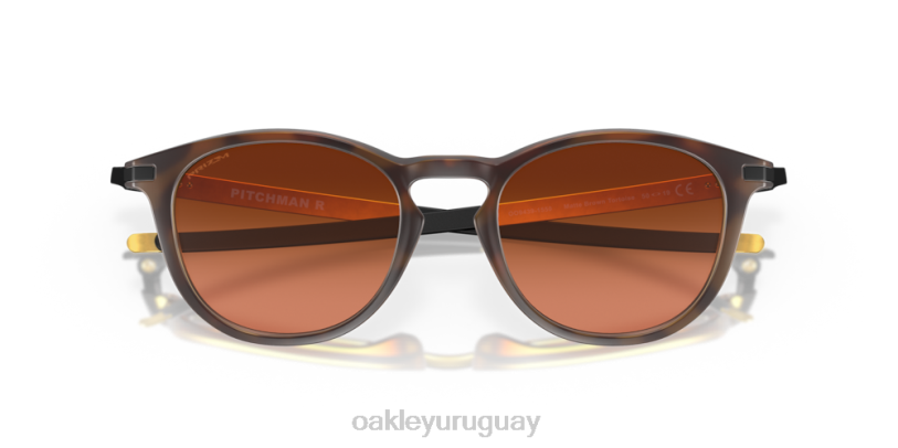 Oakley lanzador r XT4H413 gafas lentes prizm marrón degradado, montura carey marrón mate