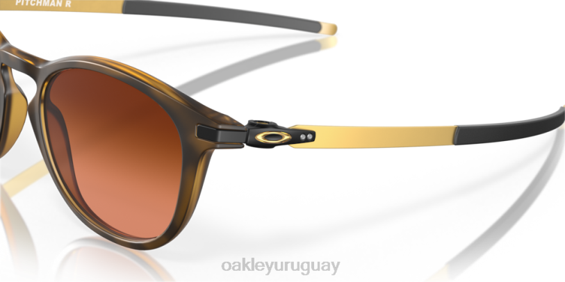 Oakley lanzador r XT4H413 gafas lentes prizm marrón degradado, montura carey marrón mate