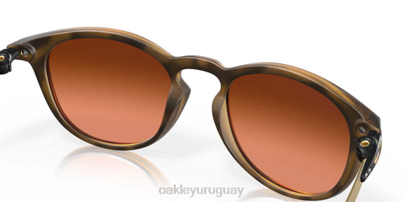 Oakley lanzador r XT4H413 gafas lentes prizm marrón degradado, montura carey marrón mate