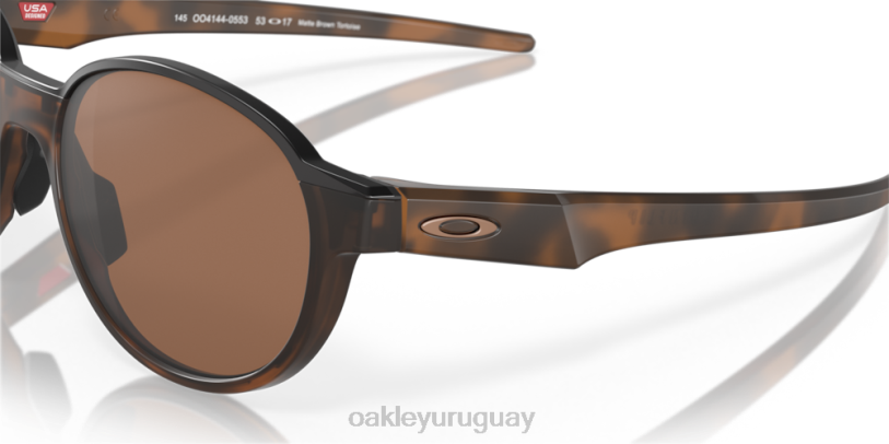 Oakley lanzamiento de moneda XT4H526 gafas Lentes polarizadas Prizm de tungsteno, montura carey marrón mate.