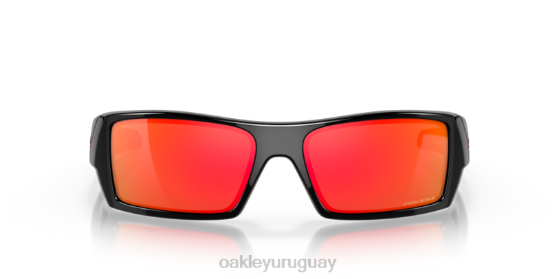Oakley lata de gas XT4H318 gafas Lentes Prizm Ruby, montura negra pulida.