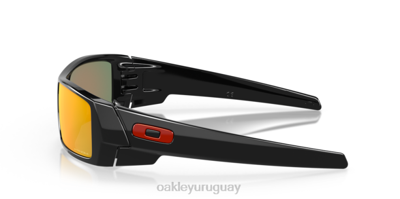 Oakley lata de gas XT4H318 gafas Lentes Prizm Ruby, montura negra pulida.