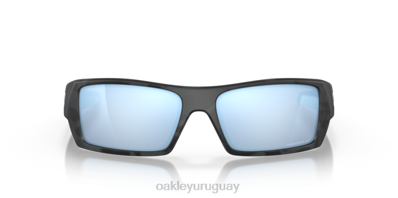 Oakley lata de gas XT4H322 gafas Lentes polarizadas Prizm Deep Water, montura de camuflaje negro mate.