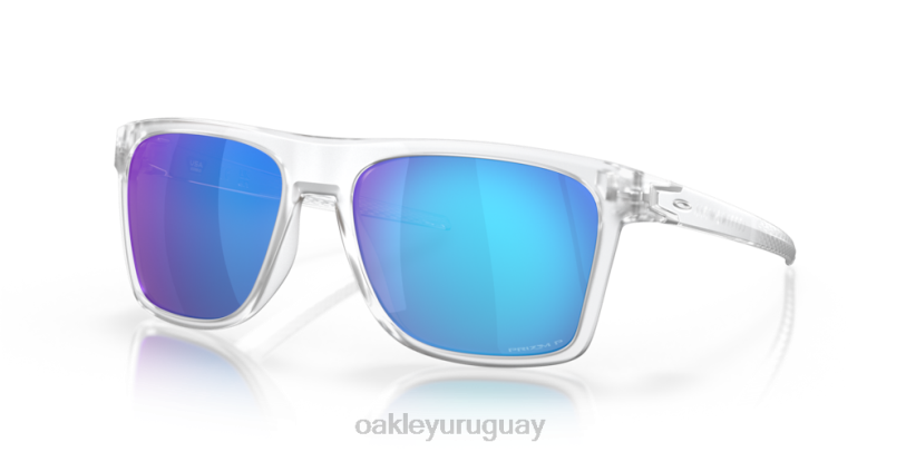 Oakley leffingwell XT4H186 gafas lentes polarizadas prizm sapphire, montura transparente mate