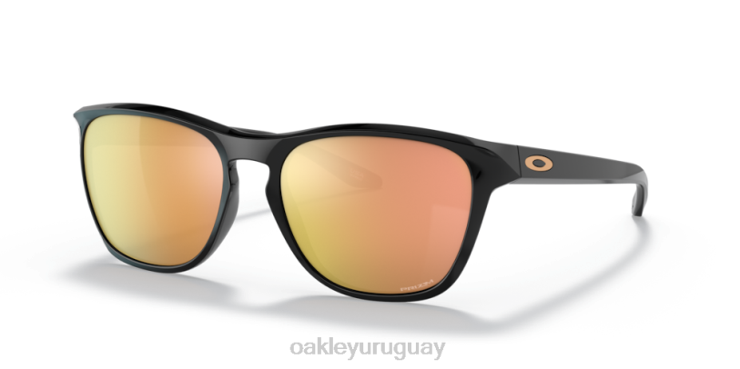 Oakley mansión XT4H1092 gafas Lentes Prizm de oro rosa, montura negra pulida.