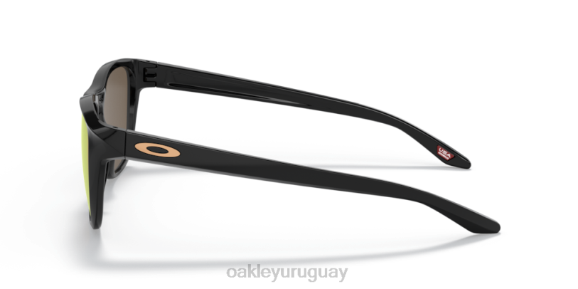 Oakley mansión XT4H1092 gafas Lentes Prizm de oro rosa, montura negra pulida.