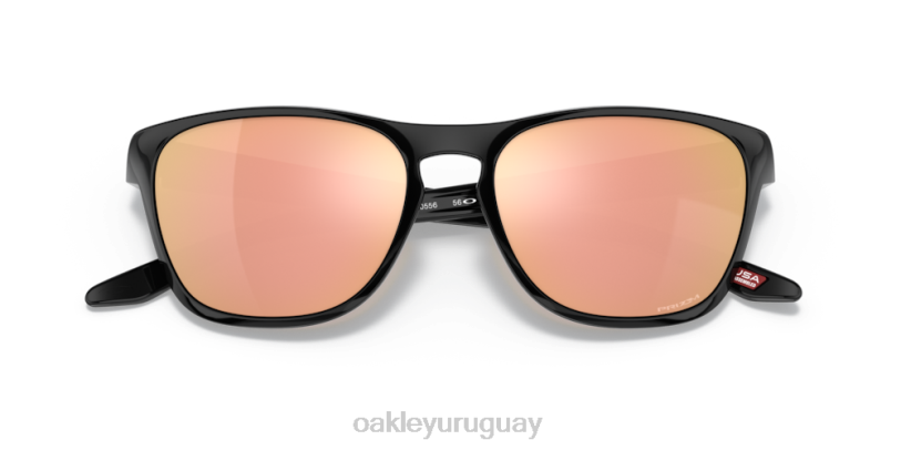 Oakley mansión XT4H1092 gafas Lentes Prizm de oro rosa, montura negra pulida.
