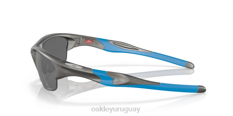 Oakley media chaqueta 2.0 (ajuste de puente bajo) XT4H683 gafas lentes prizm negro, montura plomo