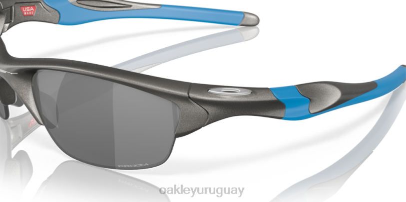 Oakley media chaqueta 2.0 (ajuste de puente bajo) XT4H683 gafas lentes prizm negro, montura plomo