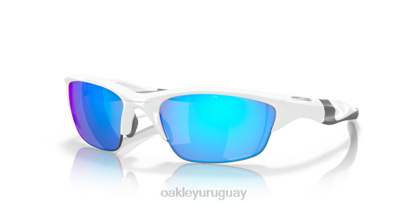 Oakley media chaqueta 2.0 (ajuste de puente bajo) XT4H684 gafas lentes prizm zafiro, montura blanca