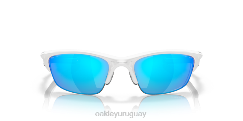 Oakley media chaqueta 2.0 (ajuste de puente bajo) XT4H684 gafas lentes prizm zafiro, montura blanca