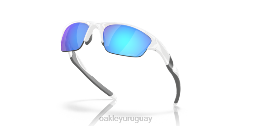 Oakley media chaqueta 2.0 (ajuste de puente bajo) XT4H684 gafas lentes prizm zafiro, montura blanca