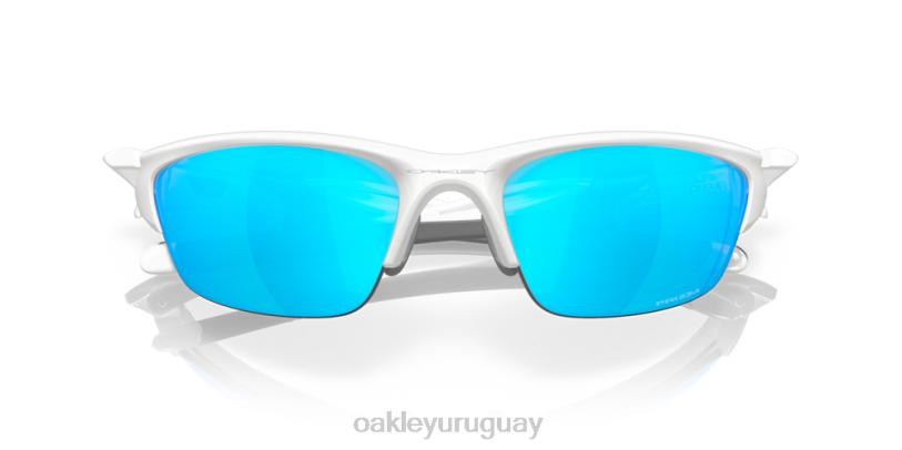 Oakley media chaqueta 2.0 (ajuste de puente bajo) XT4H684 gafas lentes prizm zafiro, montura blanca