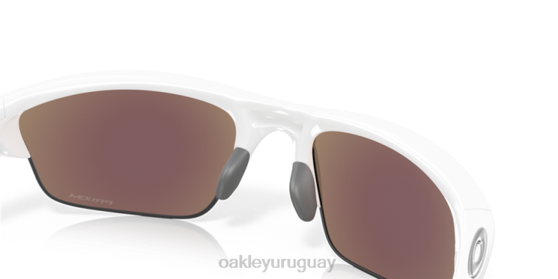 Oakley media chaqueta 2.0 (ajuste de puente bajo) XT4H684 gafas lentes prizm zafiro, montura blanca