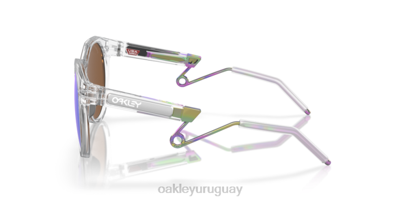 Oakley metal hstn XT4H880 gafas lentes prizm violeta, montura transparente mate