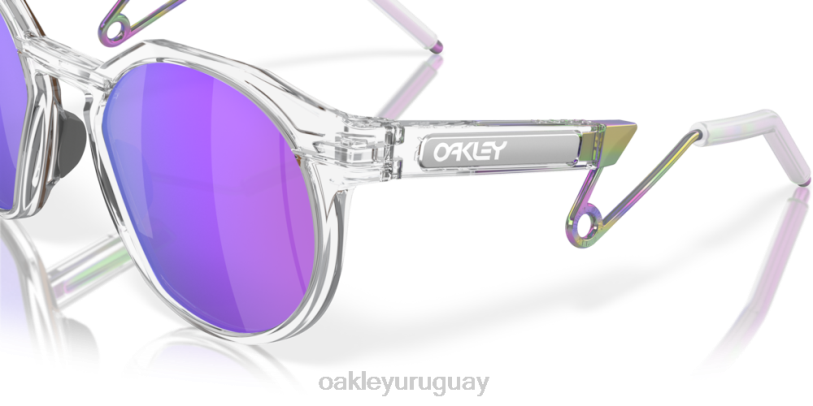 Oakley metal hstn XT4H880 gafas lentes prizm violeta, montura transparente mate