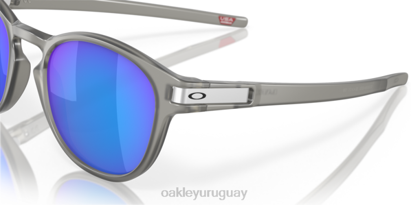 Oakley pestillo (ajuste de puente bajo) XT4H907 gafas lentes polarizadas prizm sapphire, montura tinta gris mate