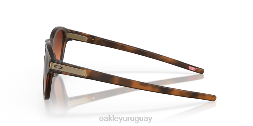 Oakley pestillo (ajuste de puente bajo) XT4H909 gafas lentes prizm marrón degradado, montura carey marrón mate