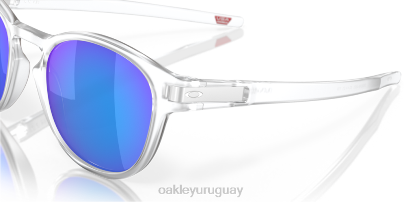 Oakley pestillo (ajuste de puente bajo) XT4H911 gafas lentes polarizadas prizm sapphire, montura transparente mate