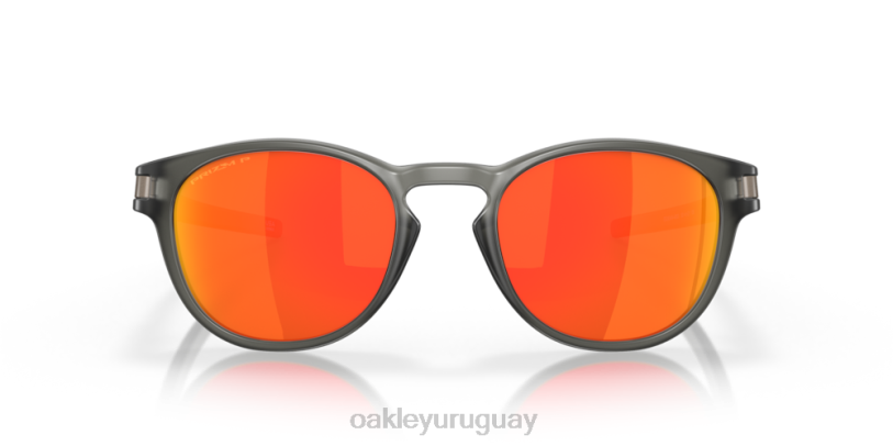 Oakley pestillo (ajuste de puente bajo) XT4H912 gafas Lentes polarizadas prizm ruby, montura gris humo mate