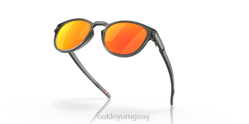 Oakley pestillo (ajuste de puente bajo) XT4H912 gafas Lentes polarizadas prizm ruby, montura gris humo mate