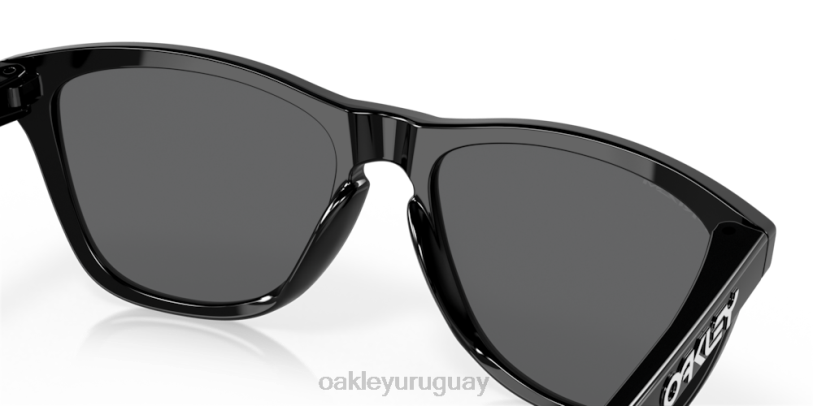 Oakley pieles de rana (ajuste de puente bajo) XT4H809 gafas lentes prizm negras, montura negra pulida