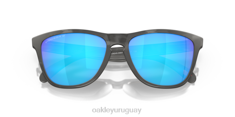 Oakley pieles de rana (ajuste de puente bajo) XT4H821 gafas lentes polarizadas prizm sapphire, montura carey negro mate