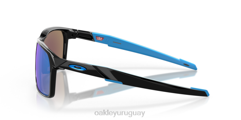 Oakley portal x XT4H340 gafas Lentes Prizm de zafiro, montura negra pulida.