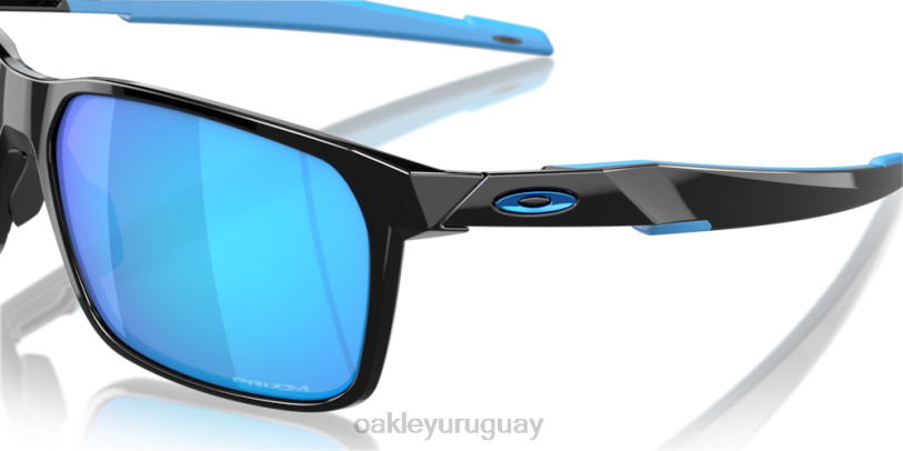 Oakley portal x XT4H340 gafas Lentes Prizm de zafiro, montura negra pulida.
