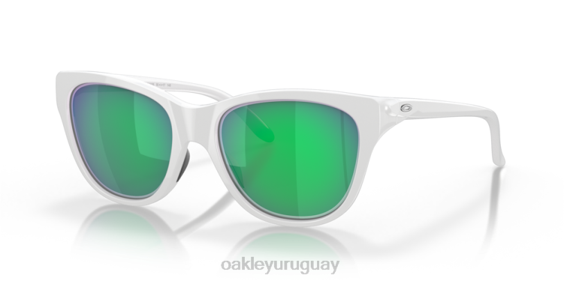 Oakley resistir XT4H915 gafas Lentes de iridio jade, montura blanca pulida.