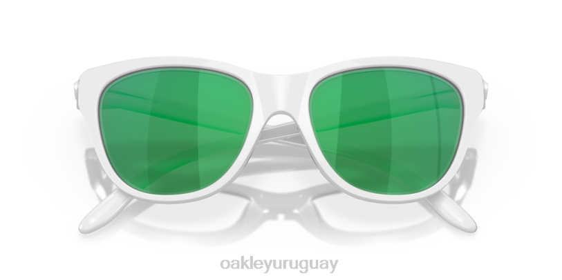 Oakley resistir XT4H915 gafas Lentes de iridio jade, montura blanca pulida.