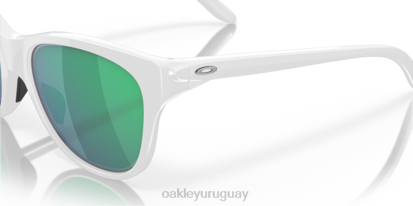 Oakley resistir XT4H915 gafas Lentes de iridio jade, montura blanca pulida.