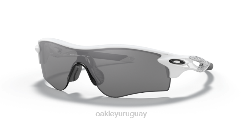 Oakley ruta de bloqueo de radar (ajuste de puente bajo) XT4H698 gafas lentes pizarra iridio, montura blanca mate