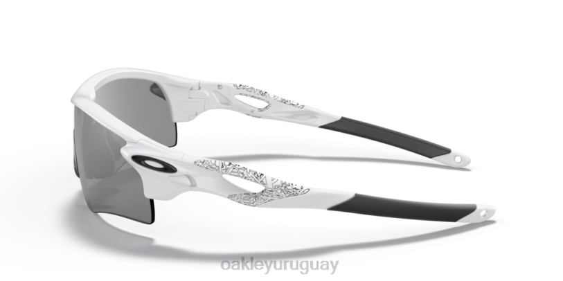 Oakley ruta de bloqueo de radar (ajuste de puente bajo) XT4H698 gafas lentes pizarra iridio, montura blanca mate