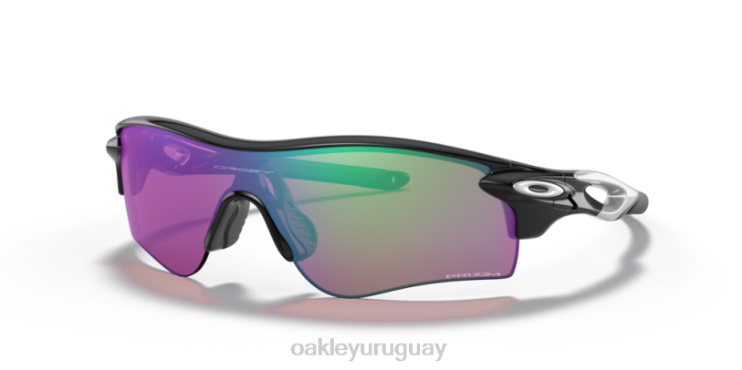 Oakley ruta de bloqueo de radar (ajuste de puente bajo) XT4H700 gafas Lentes Prizm Golf, montura negra pulida.