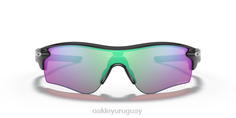 Oakley ruta de bloqueo de radar (ajuste de puente bajo) XT4H700 gafas Lentes Prizm Golf, montura negra pulida.