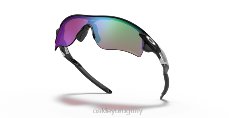 Oakley ruta de bloqueo de radar (ajuste de puente bajo) XT4H700 gafas Lentes Prizm Golf, montura negra pulida.
