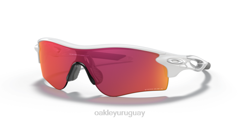 Oakley ruta de bloqueo de radar (ajuste de puente bajo) XT4H701 gafas Lentes Prizm Field, montura blanca pulida.